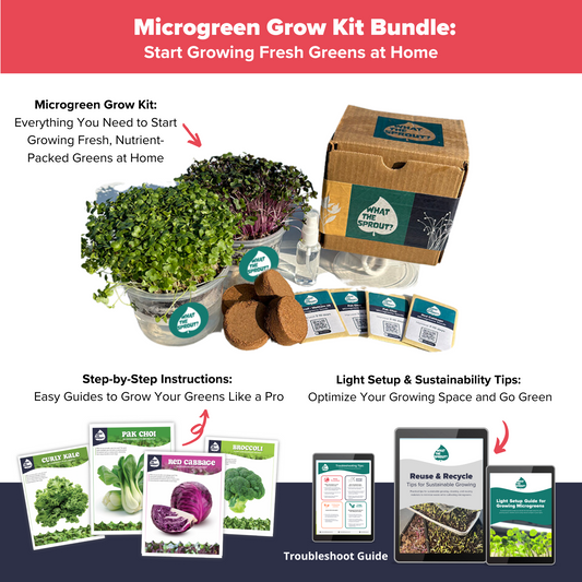 Microgreen Grow Kit Bundle – Everything You Need to Start Growing Fresh Greens at Home